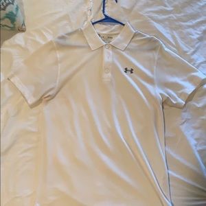 White Under Armour Polo